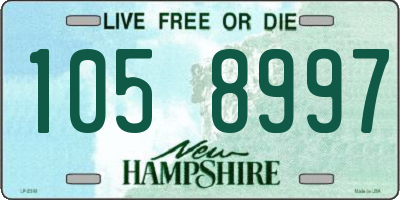 NH license plate 1058997