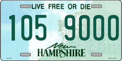 NH license plate 1059000