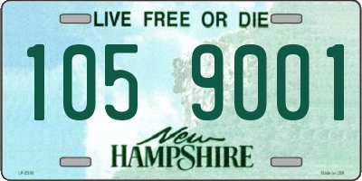 NH license plate 1059001