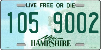 NH license plate 1059002