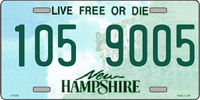 NH license plate 1059005