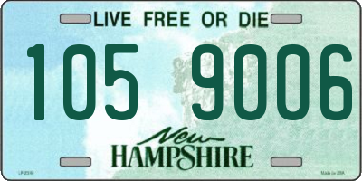 NH license plate 1059006