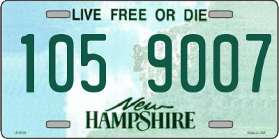 NH license plate 1059007