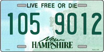 NH license plate 1059012