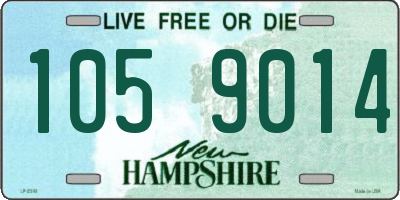 NH license plate 1059014
