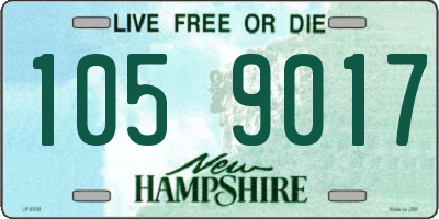 NH license plate 1059017