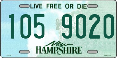 NH license plate 1059020