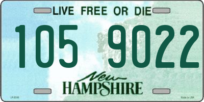 NH license plate 1059022