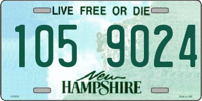 NH license plate 1059024