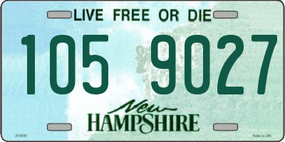 NH license plate 1059027