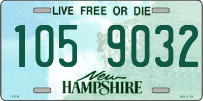 NH license plate 1059032