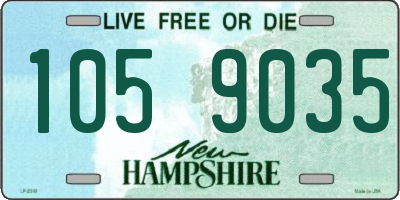 NH license plate 1059035