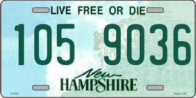 NH license plate 1059036