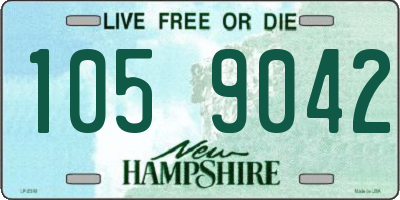 NH license plate 1059042