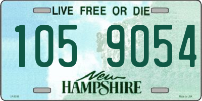 NH license plate 1059054