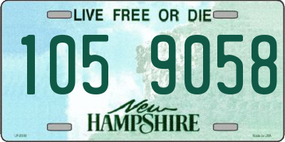NH license plate 1059058