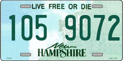 NH license plate 1059072