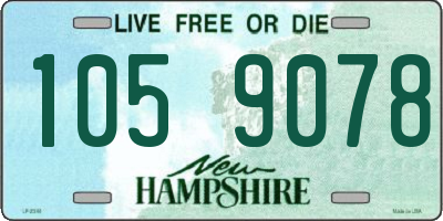 NH license plate 1059078