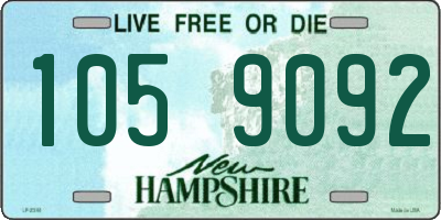 NH license plate 1059092