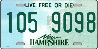 NH license plate 1059098