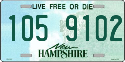 NH license plate 1059102