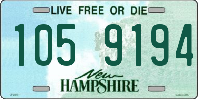 NH license plate 1059194