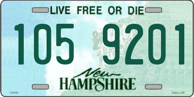 NH license plate 1059201