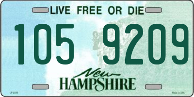 NH license plate 1059209