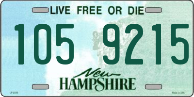 NH license plate 1059215
