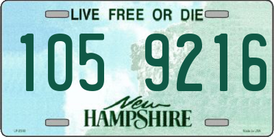 NH license plate 1059216