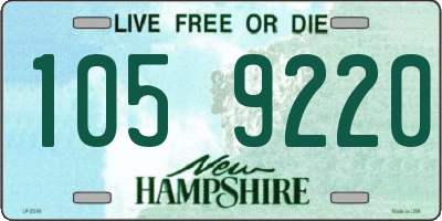 NH license plate 1059220