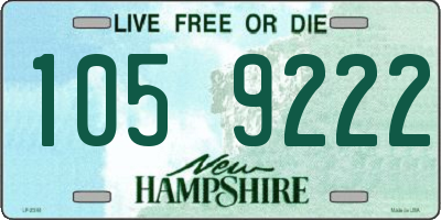 NH license plate 1059222