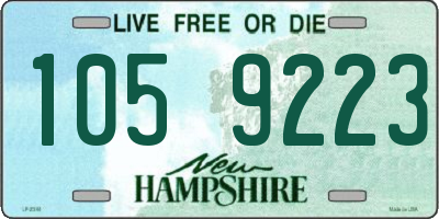 NH license plate 1059223