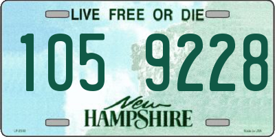 NH license plate 1059228