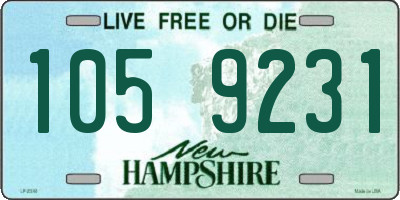 NH license plate 1059231