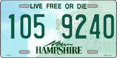 NH license plate 1059240