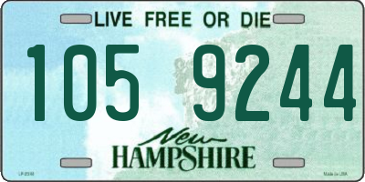 NH license plate 1059244