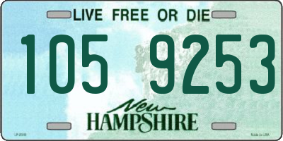 NH license plate 1059253