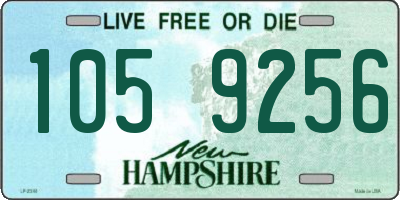 NH license plate 1059256