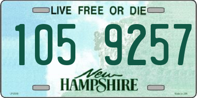 NH license plate 1059257