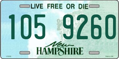 NH license plate 1059260