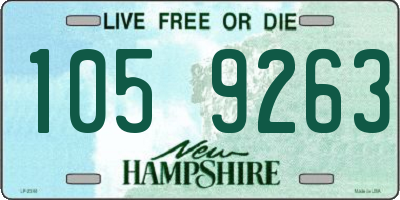 NH license plate 1059263