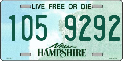 NH license plate 1059292