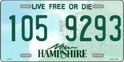 NH license plate 1059293