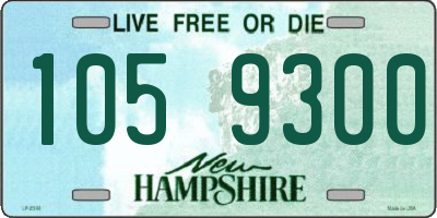 NH license plate 1059300
