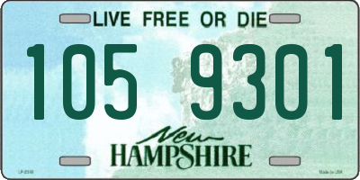 NH license plate 1059301