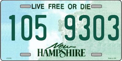 NH license plate 1059303