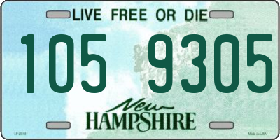 NH license plate 1059305