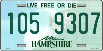 NH license plate 1059307