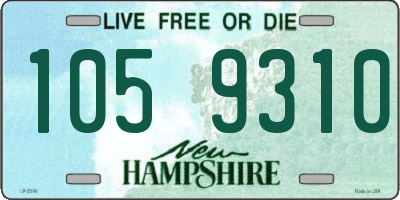 NH license plate 1059310